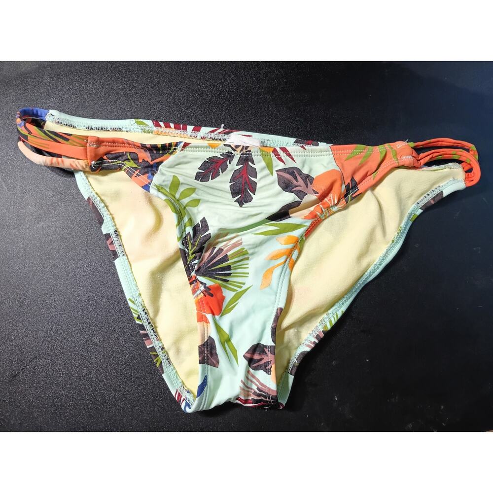 Hobie Tropical Floral Bikini Bottoms Resortwear Beach Vacation Swimwear Medium